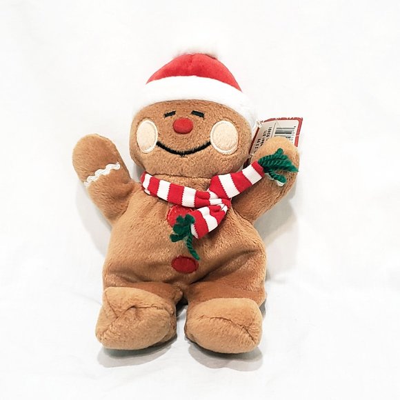 Christmas Gingerbread Man Sears Windsor Collection Plush Stuffed Animal 9" - Picture 1 of 10